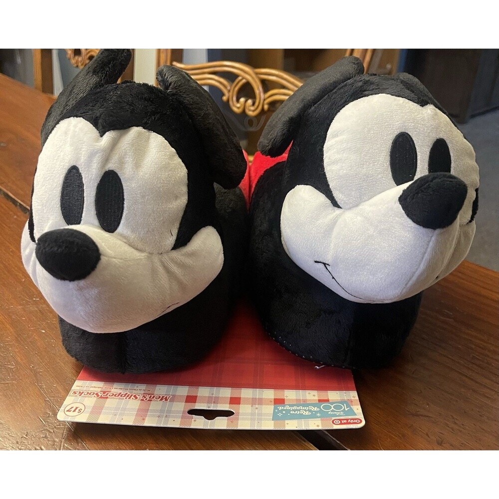 Mickey Mouse Slippers Men’s 10-13 NWT